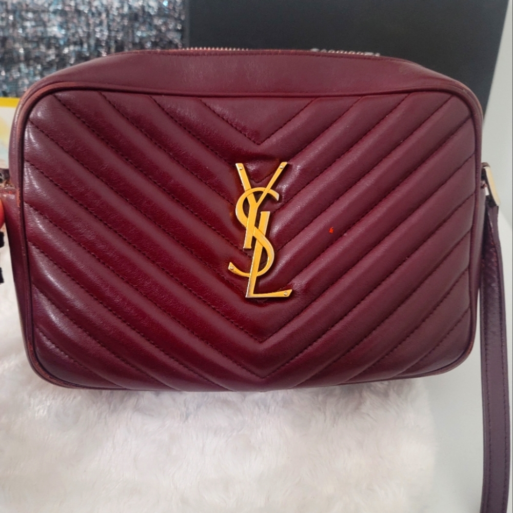 YSL camera leather bag